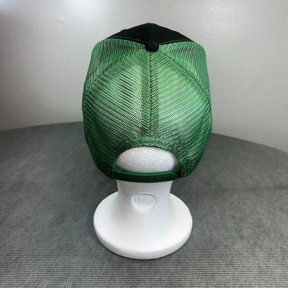 John Deere Tractors Hat Cap Black Green Adult Mesh Snapback Farm Agriculture - Picture 6 of 13